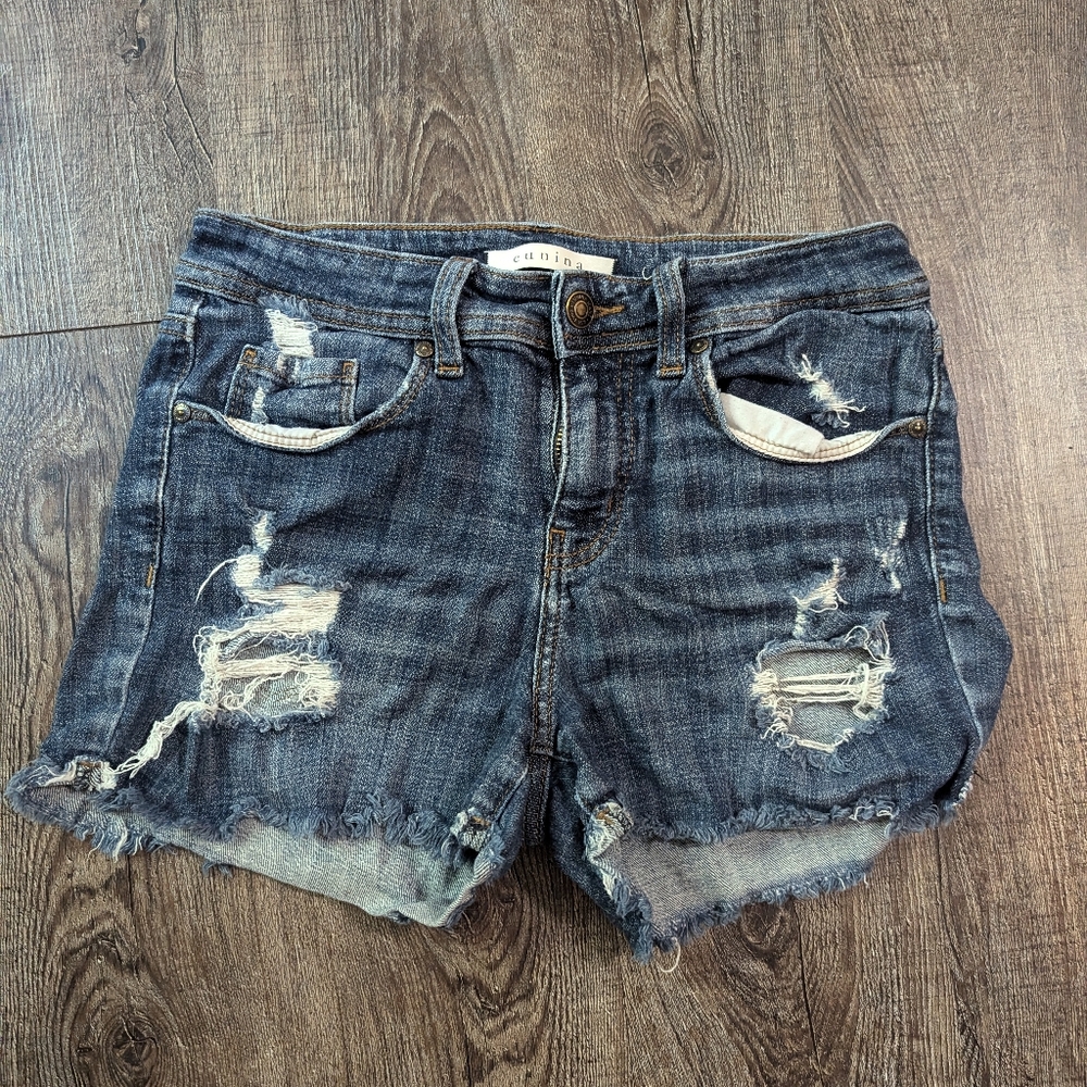 Small eunina ripped jean shorts